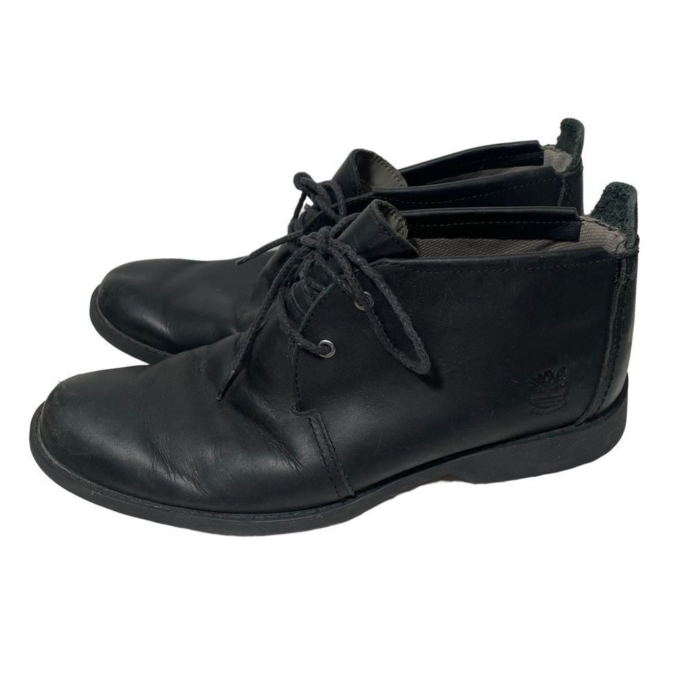Timberland Black Leather Chukka Boots